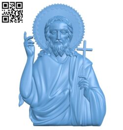Icon John the Baptist A005406 download free stl files 3d model for CNC wood carving