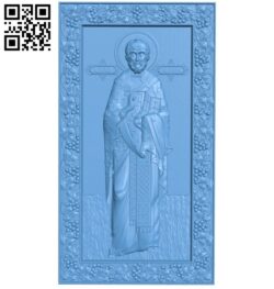 Icon of Nicholas the Wonderworker (full-length) A005321 download free stl files 3d model for CNC wood carving