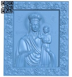 Icon of the Prize of Humility A005358 download free stl files 3d model for CNC wood carving