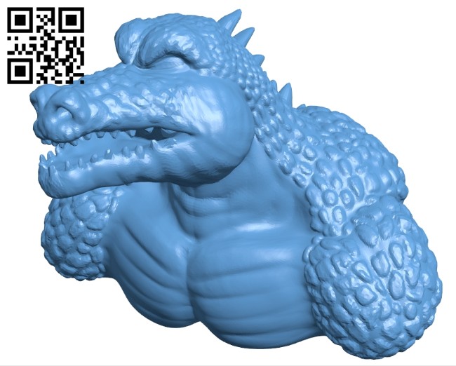 Killer croc B008180 file stl free download 3D Model for CNC and 3d printer