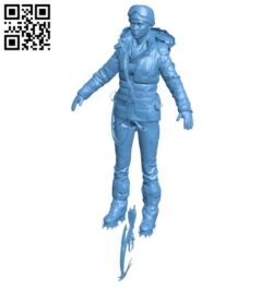 Lara has a girl climbing the mountain B008279 file stl free download 3D Model for CNC and 3d printer
