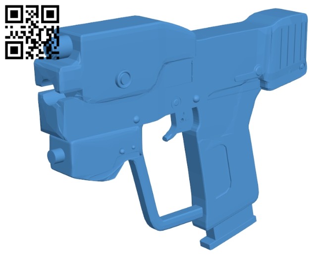 Laser gun B008117 file stl free download 3D Model for CNC and 3d printer