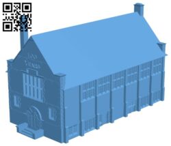 Library house B008266 file stl free download 3D Model for CNC and 3d printer