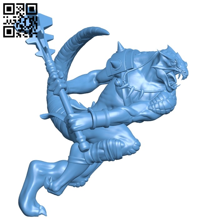 Lizardman B008167 file stl free download 3D Model for CNC and 3d printer