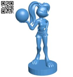 Lola rabbits play sports B008064 file stl free download 3D Model for CNC and 3d printer