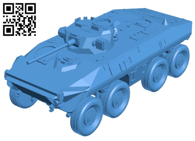Luchs tank B008075 file stl free download 3D Model for CNC and 3d printer