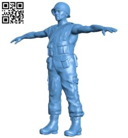 Man – us marine B008218 file stl free download 3D Model for CNC and 3d printer