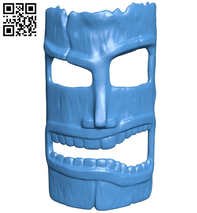 Mask tiki B008106 file stl free download 3D Model for CNC and 3d printer