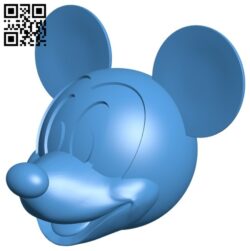 Mickey head B008128 file stl free download 3D Model for CNC and 3d printer