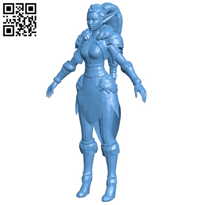 Miss Arcane Mage B008277 file stl free download 3D Model for CNC and 3d printer