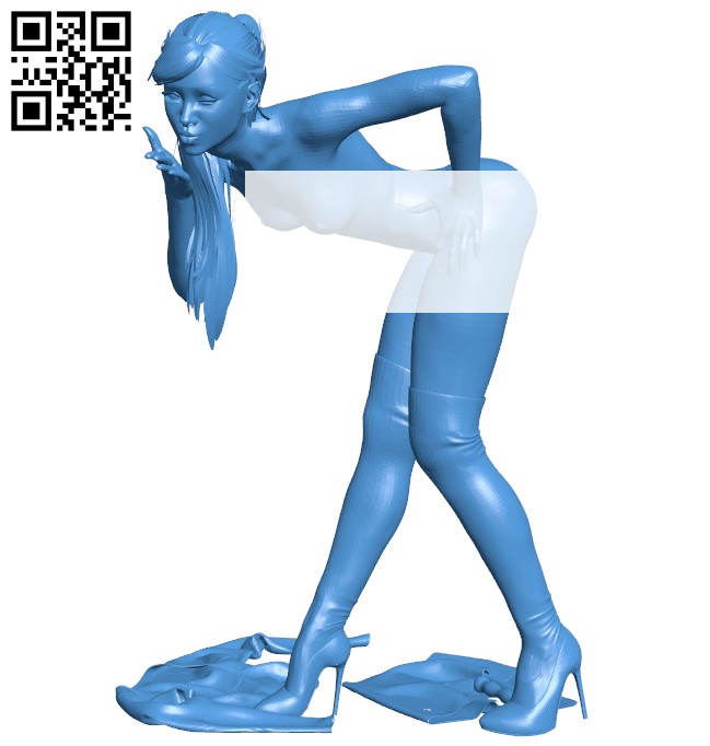 Miss Ariana kiss B008123 file stl free download 3D Model for CNC and 3d printer
