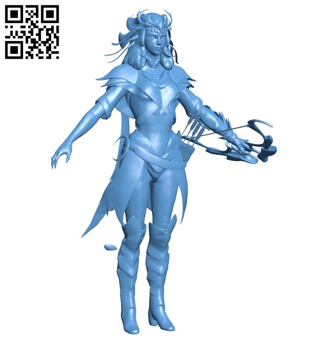 Miss Artemis B008297 file stl free download 3D Model for CNC and 3d printer