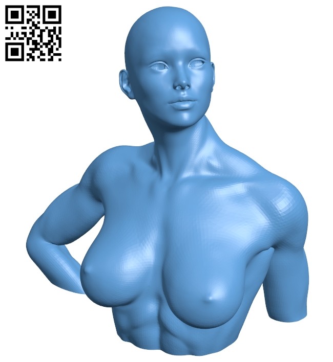 Miss Donna bust B008316 file stl free download 3D Model for CNC and 3d printer