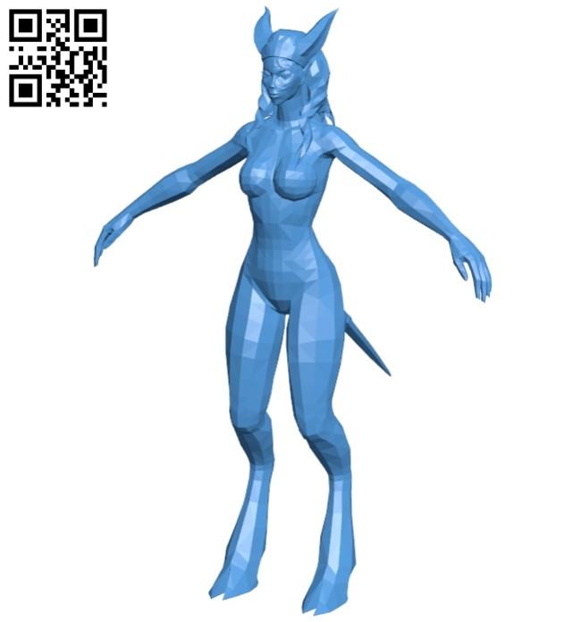Miss Draenei B008043 file stl free download 3D Model for CNC and 3d printer