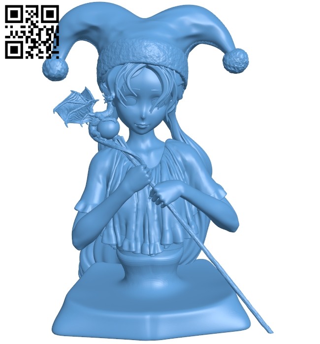 Miss Shelfaniel bust B008158 file stl free download 3D Model for CNC and 3d printer