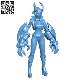 Miss Vi in Game B008259 file stl free download 3D Model for CNC and 3d printer