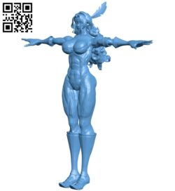 Miss muscular amazon B008139 file stl free download 3D Model for CNC and 3d printer