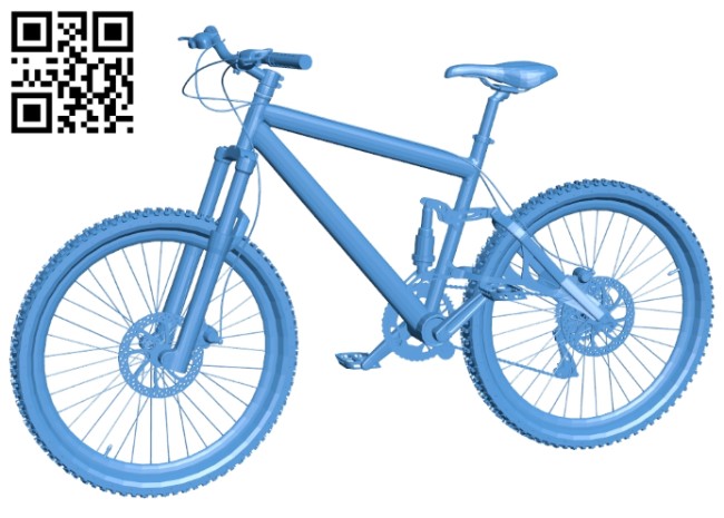 Mountain bicycle B008065 file stl free download 3D Model for CNC and 3d printer
