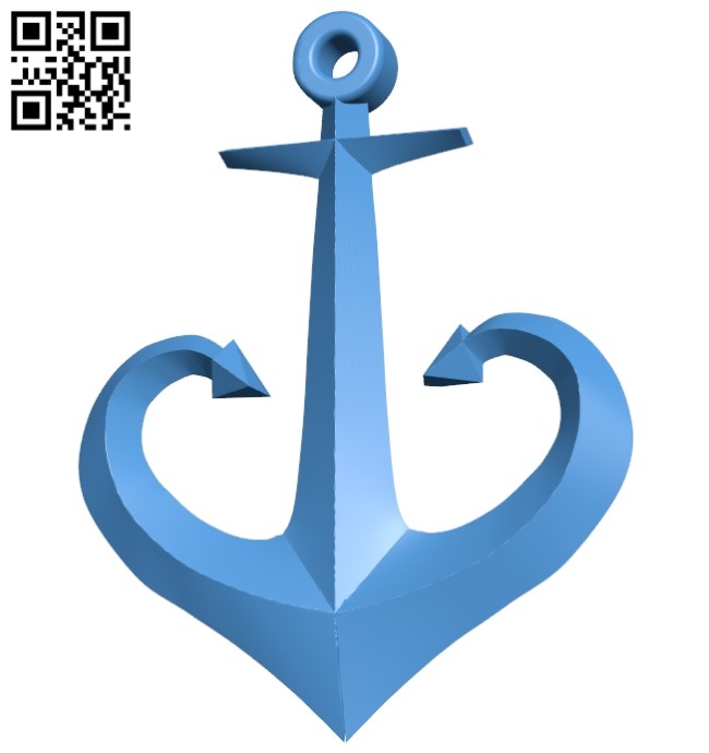 Odessa anchor pendant B008086 file stl free download 3D Model for CNC and 3d printer