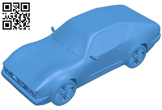 Old sport car B008127 file stl free download 3D Model for CNC and 3d printer