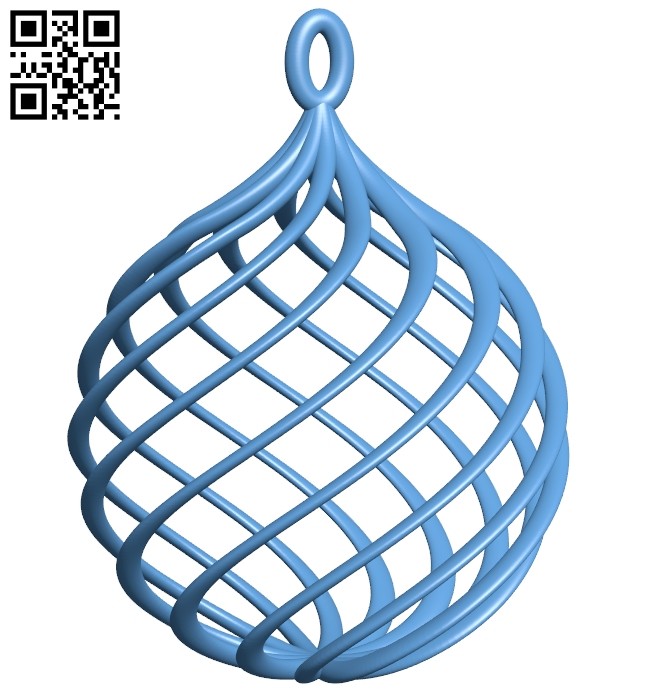 Orb - boule noel B008190 file stl free download 3D Model for CNC and 3d printer