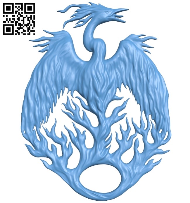 Phoenix pattern A005409 download free stl files 3d model for CNC wood carving