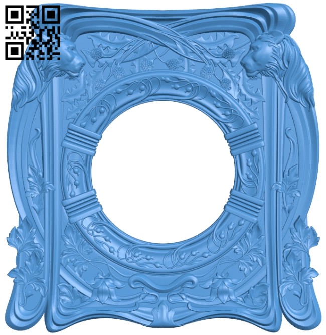 Picture frame or mirror A005243 download free stl files 3d model for CNC wood carving