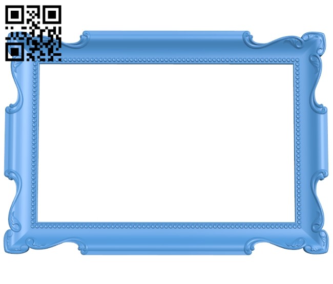 Picture frame or mirror A005245 download free stl files 3d model for CNC wood carving