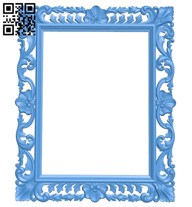 Picture frame or mirror A005279 download free stl files 3d model for CNC wood carving