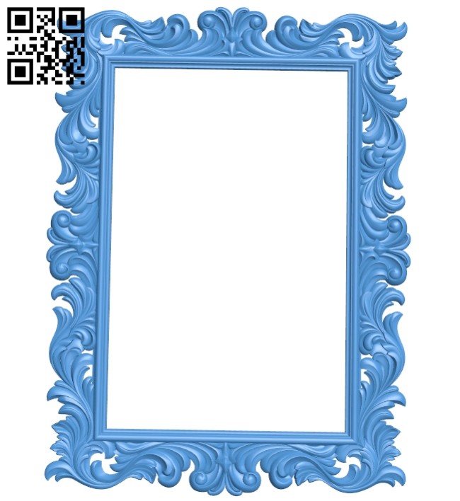 Picture frame or mirror A005286 download free stl files 3d model for CNC wood carving