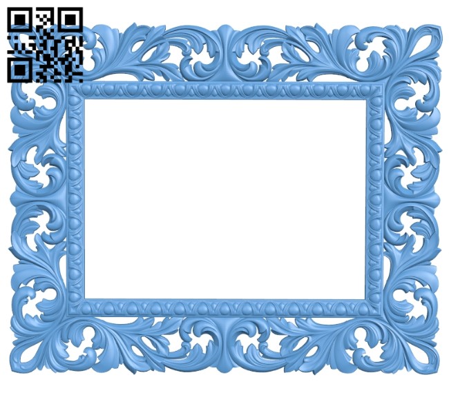 Picture frame or mirror A005299 download free stl files 3d model for CNC wood carving