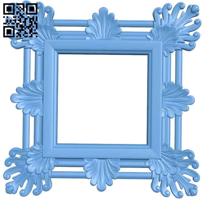 Picture frame or mirror A005300 download free stl files 3d model for CNC wood carving