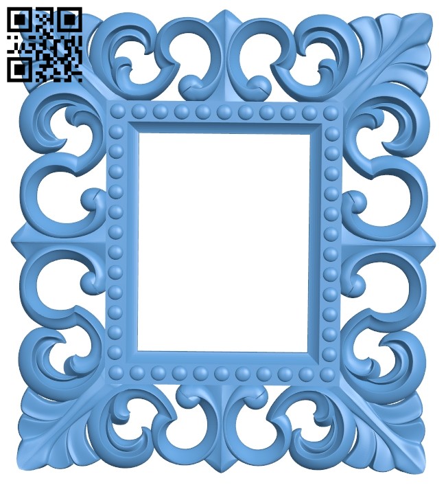 Picture frame or mirror A005330 download free stl files 3d model for CNC wood carving