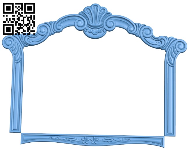 Picture frame or mirror A005352 download free stl files 3d model for CNC wood carving