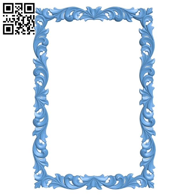 Picture frame or mirror A005353 download free stl files 3d model for CNC wood carving