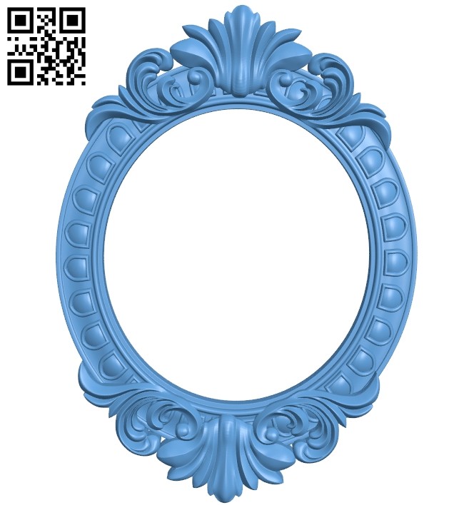 Picture frame or mirror A005355 download free stl files 3d model for CNC wood carving