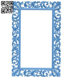 Picture frame or mirror  A005284 download free stl files 3d model for CNC wood carving