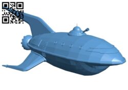 Planet express ship B008231 file stl free download 3D Model for CNC and 3d printer