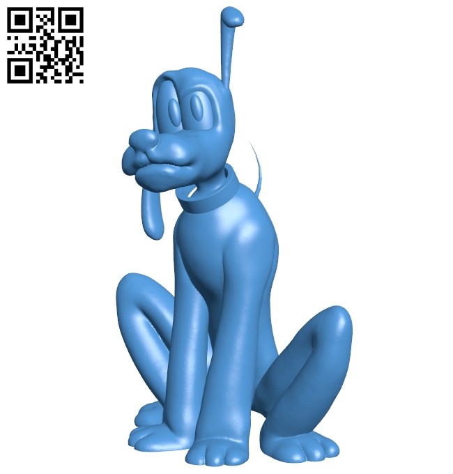 Pluto dog B008046 file stl free download 3D Model for CNC and 3d printer