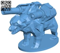 Polar bear armed B008146 file stl free download 3D Model for CNC and 3d printer