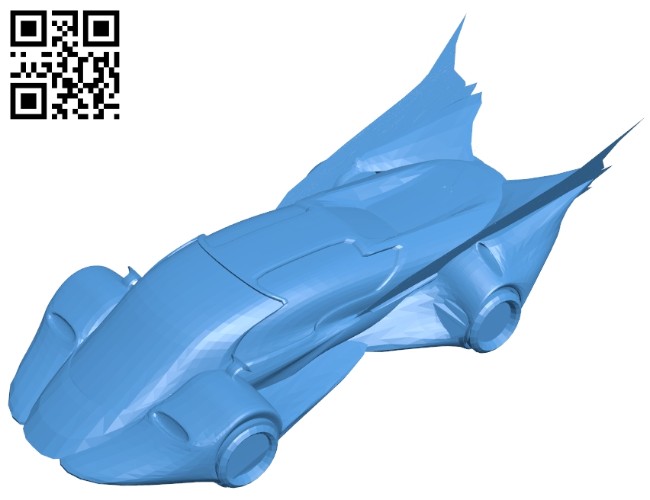 Predatory batmobile - car B008053 file stl free download 3D Model for CNC and 3d printer