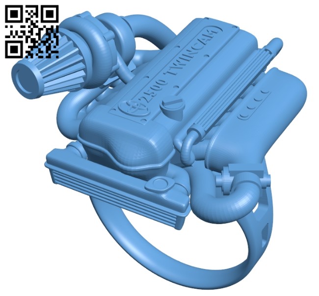 Ring - shaped internal combustion engine B008281 file stl free download 3D Model for CNC and 3d printer