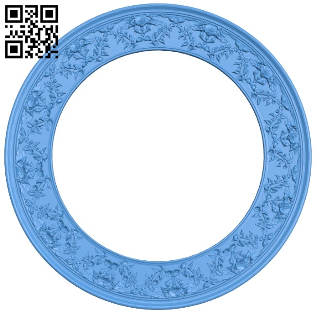 Round frame pattern A005241 download free stl files 3d model for CNC wood carving