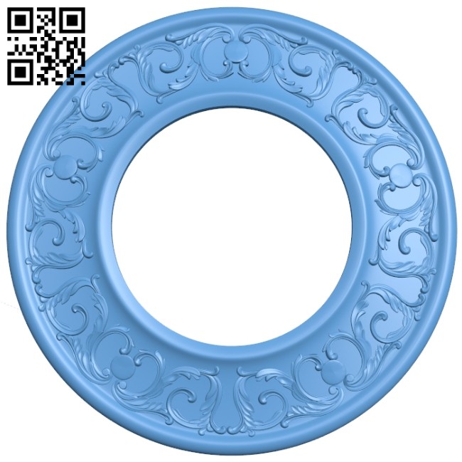 Round frame pattern A005306 download free stl files 3d model for CNC wood carving