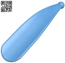 Shoe horn B008200 file stl free download 3D Model for CNC and 3d printer