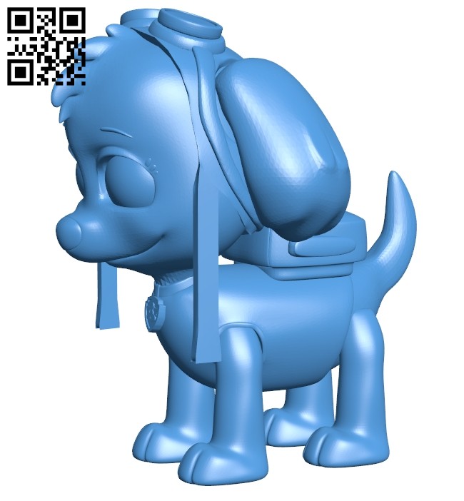 Skye dog B008096 file stl free download 3D Model for CNC and 3d printer