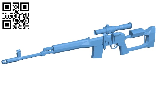 Sniper rifles tigr-9 - gun B008179 file stl free download 3D Model for CNC and 3d printer
