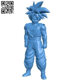 Songoku 7 dragon ball game B008057 file stl free download 3D Model for CNC and 3d printer