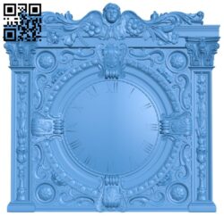 Square clock A005262 download free stl files 3d model for CNC wood carving