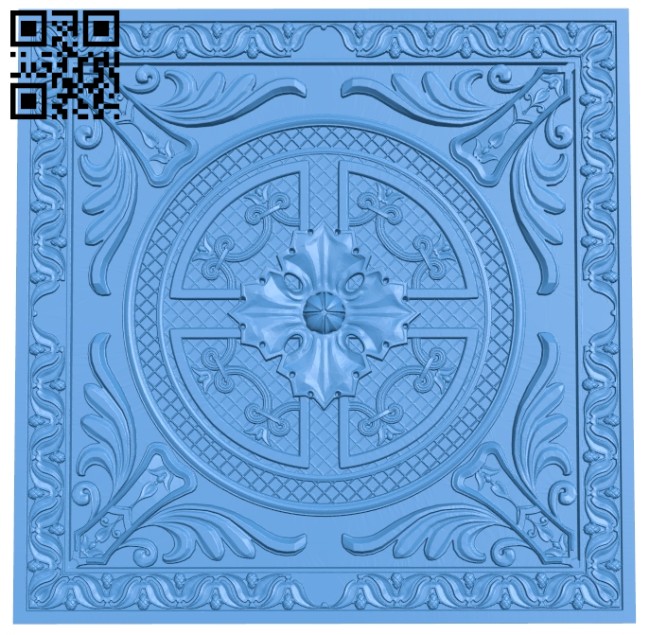Square pattern A005251 download free stl files 3d model for CNC wood carving